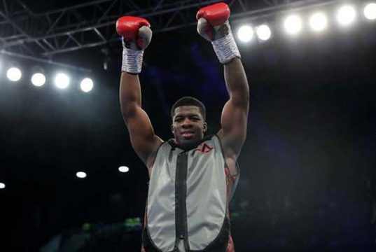 Unbeaten Frank Warren fighter David Adeleye scored a first round KO on his debut in December Credit: Tapology
