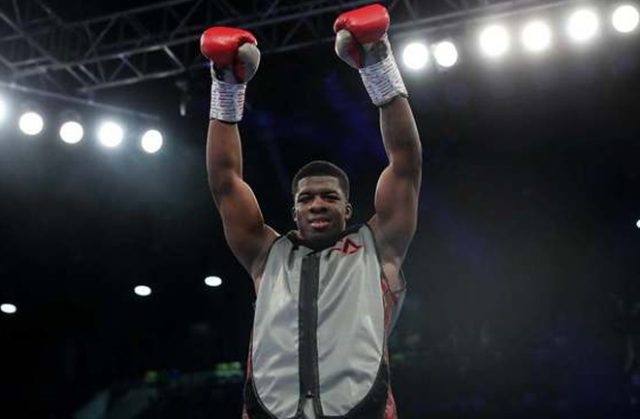 Unbeaten Frank Warren fighter David Adeleye scored a first round KO on his debut in December Credit: Tapology