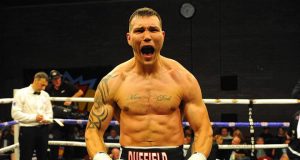 Charlie Duffield celebrating a victory inside the ring. Photo Credit: Metro Newspaper UK