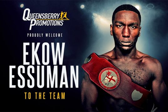 Ekow Essuman joins forces with Frank Warren. Photo Credit: Frank Warren