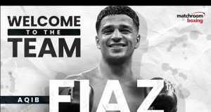 Unbeaten prospect Aqib Fiaz has signed with Eddie Hearn's Matchroom Boxing Credit: Matchroom Boxing