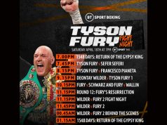 Tyson Fury's comeback story and fights will be aired on BT Sport on Saturday night Credit: BT Sport