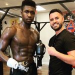 Lerrone Richards and his manager Sam Jones. Photo Credit: Twitter/ @mrsamjones88