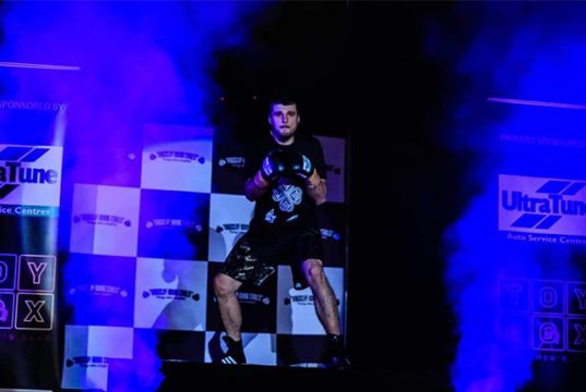 'The Mechanic' Liam Callanan signs with Tony Tolj's Dragon Fire Boxing. Photo Credit: Capture Photography Byron Bay