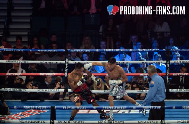 Navarrete put on a dominant display against Santisima at the MGM Grand in February Credit: Pro Boxing Fans