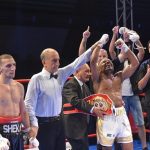 Bruno Tarimo winning whilst the underdog as he has done so often. Photo Credit: WBN