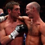 Nicky Cook and Alex Arthur after their World title clash. Photo Credit: Zimbio