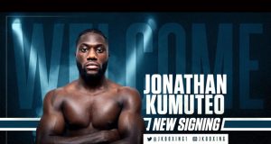 Jonathan Kumuteo says it's a "dream come true" after signing with Frank Warren Credit: Queensberry Promotions