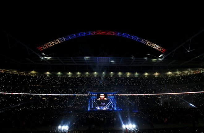 Hearn is hoping to stage the clash at Wembley Stadium Photo Credit: Peter Byrne/PA