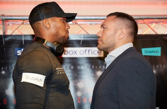 Joshua was set to face Kubrat Pulev in June Photo Credit: Boxing Scene