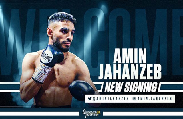 Amin Jahanzeb has joined forces with Frank Warren as the latest recruit to Queensbury Promotions