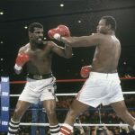 Larry Holmes lost for the first time to Michael Spinks as he was on the verge of matching Rocky Marciano’s 49-0 record. Photo Credit: Bad Left Hook