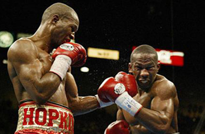 Hopkins set up a much-anticipated clash with Oscar De La Hoya after winning the trilogy with Robert Allen Photo Credit: Boxrec