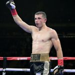 Israil Madrimov victorious after stopping all of his opponents. Photo Credit: Bad Left Hook