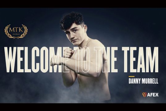 Dave Allen's protégé Danny Murrell will be managed by MTK Global ahead of his professional debut Credit: MTK Global