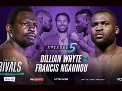 Dillian Whyte will come face-to-face with UFC star Francis Ngannou in an ePress Conference tomorrow Photo Credit: Matchroom Boxing