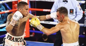 Joshua Franco dethroned Andrew Moloney in a close encounter. Photo Credit: Mikey Williams / Top Rank