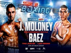 Jason Moloney faces Leonardo Baez. Photo Credit: Top Rank
