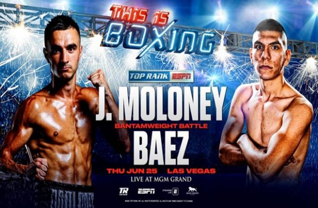 Jason Moloney faces Leonardo Baez. Photo Credit: Top Rank