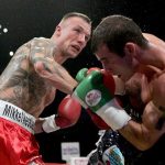 Joe Calzaghe in his final bout at Super-Middleweight against Mikkel Kessler. Photo Credit: RingTV