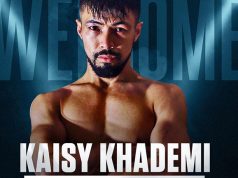 Kaisy Khademi signs for Frank Warren.