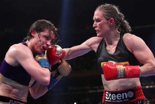 Taylor beat Delfine Persoon in June 2019 to become Undisputed Lightweight champion Photo Credit: Boxing Scene