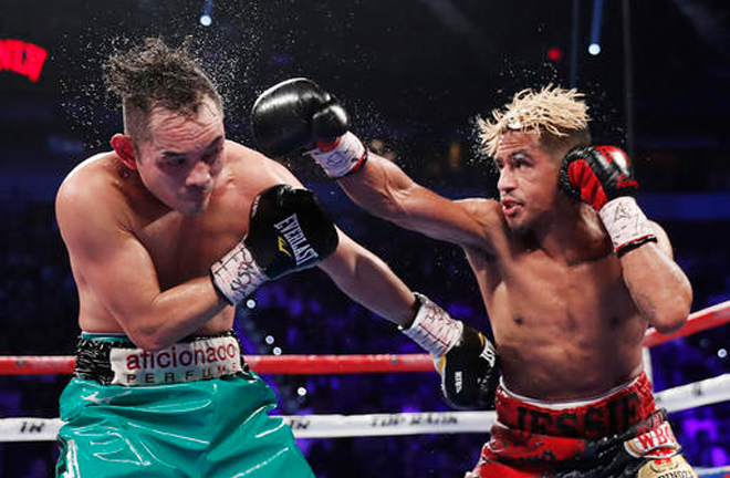 Magdaleno had a stint as WBO Super Bantamweight champion after beating Nonito Donaire in 2016 Photo Credit: AP Photo/Isaac Brekken