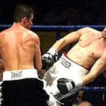 Tocker Pudwill proved no challenge to Calzaghe in 2002 Photo Credit: BBC Sport