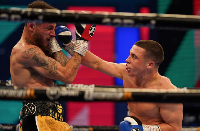 Nick Ball put in a relentless display against Jerome Campbell to remain unbeaten Photo Credit: Queensberry Promotions