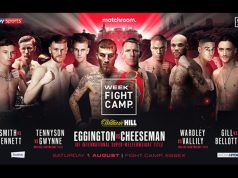 Sam Eggington faces Ted Cheeseman as Matchroom return in 'Fight Camp' on Saturday night Photo Credit: Matchroom Boxing