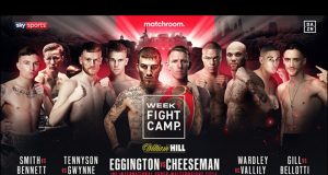 Sam Eggington faces Ted Cheeseman as Matchroom return in 'Fight Camp' on Saturday night Photo Credit: Matchroom Boxing