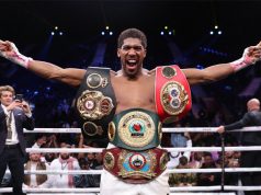 Anthony Joshua has played down concerns over a knee injury Photo Credit: Matchroom Boxing