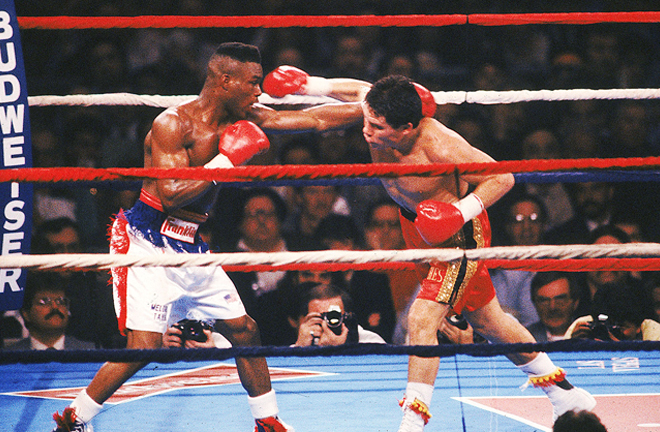 Steele refereed the unification clash between Meldrick Taylor and Julio Cesar Chavez in 1990 Photo Credit: Boxrec