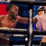 Denzel Bentley battled past Mick Hall who retired after six rounds Photo Credit: Queensberry Promotions