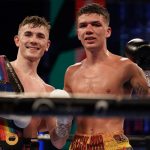 Brad Foster retained his British and Commonwealth titles after a thrilling battle with James Beech Jr at BT Sport Studio Photo Credit: Queensberry Promotions