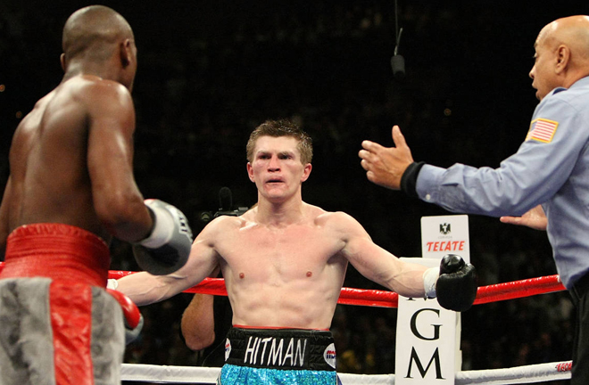 Ricky Hatton's Welterweight World title defeat to Floyd Mayweather Jr in 2007 is Wardley's earliest fight memory Photo Credit: www.boxingnewsonline.net