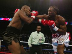 Lennox Lewis cemented his legacy by stopping Mike Tyson in Memphis in 2002 Photo Credit: givemesport.com
