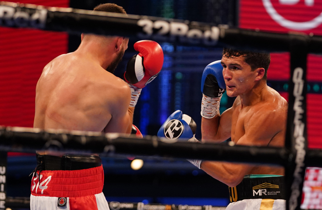 Louie Lynn impressed despite two controversial knockdowns Photo Credit: Queensberry Promotions
