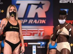 Mikaela Mayer will headline the Top Rank card against Helen Joseph after recovering from Coronavirus Photo Credit: Mikey Williams/Top Rank