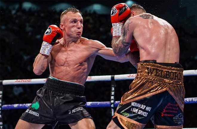 Welborn was left dejected after defeat to James Metcalf last June Photo Credit: mtkglobal.com