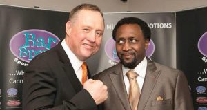 Scott Murray and 'The Hitman' Thomas Hearns. Photo Credit: Scott Murray