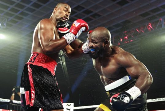 Late replacement Carlos Takam registered a comfortable points win over Jerry Forrest in Las Vegas Photo Credit: Mikey Williams/Top Rank