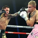 Oscar Valdez put on a dominant display against Jayson Velez after almost eight months out Photo Credit: Mikey Williams/Top Rank