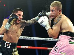 Oscar Valdez put on a dominant display against Jayson Velez after almost eight months out Photo Credit: Mikey Williams/Top Rank