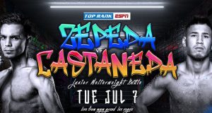 Zepeda vs Castaneda live from the MGM Grand, 'The Bubble.' Credit: Top Rank