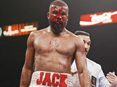 Badou Jack suffered a severe cut during his loss to Marcus Browne. Photo Credit: Esther Lin / Showtime