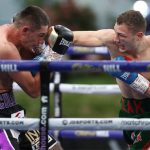 Jack Cullen and Zak Chelli battled to a split draw in the Fight Camp opener Photo Credit: Mark Robinson/Matchroom Boxing