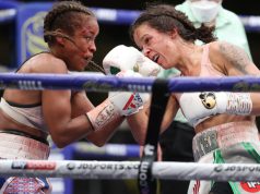 Terri Harper retained her WBC & IBO Super-Featherweight World titles after a thrilling split draw with Natasha Jonas at Matchroom HQ on Friday Photo Credit: Mark Robinson/Matchroom Boxing