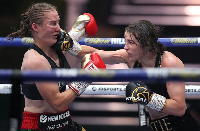 Taylor and Persoon shared another enthralling battle at Fight Camp Photo Credit: Mark Robinson/Matchroom Boxing