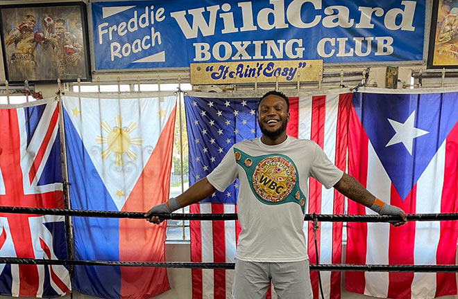 Viddal Riley spent some time at Freddie Roach's Wildcard Gym. Photo Credit: Amer Abdallah